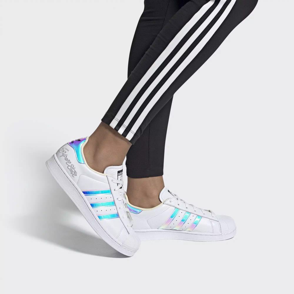 Adidas Superstar Tenis Blancos Para Mujer (MX-33172)